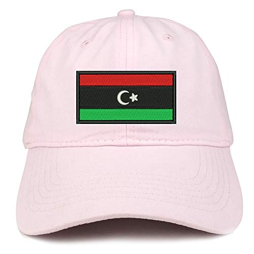 Trendy Apparel Shop Libya Flag Embroidered Unstructured Cotton Dad Hat