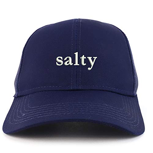 Trendy Apparel Shop Salty Embroidered Structured High Profile Trucker Cap