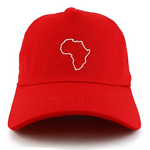 Trendy Apparel Shop Africa Map Outline Unstructured 5 Panel Dad Baseball Cap