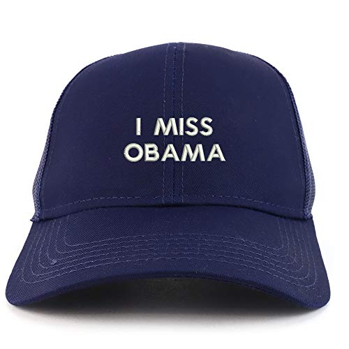 Trendy Apparel Shop I Miss Obama Structured High Profile Trucker Cap