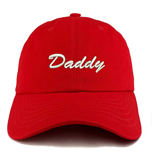 Trendy Apparel Shop Daddy Script Font Solid Adjustable Unstructured Dad Hat