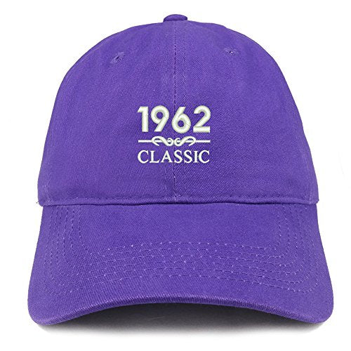 Trendy Apparel Shop Classic 1962 Embroidered Retro Soft Cotton Baseball Cap