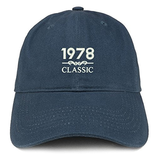 Trendy Apparel Shop Classic 1978 Embroidered Retro Soft Cotton Baseball Cap