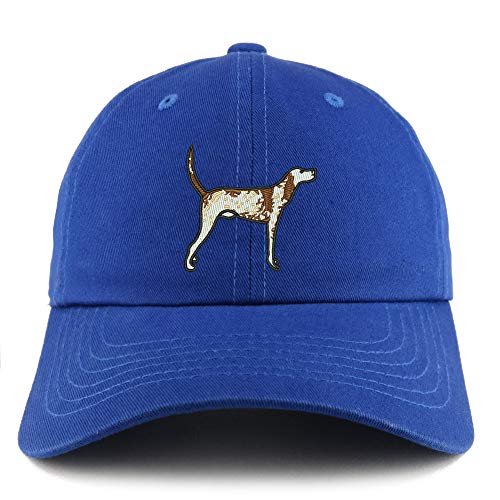 Trendy Apparel Shop Pointer Dog Embroidered Low Profile Soft Cotton Dad Hat Cap