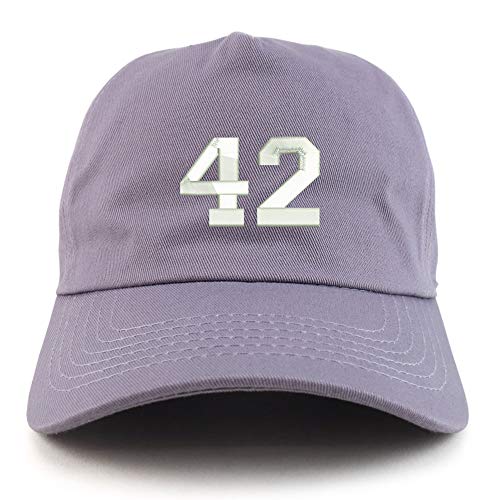 Trendy Apparel Shop Number 42 Collegiate Varsity Unstructured 5 Panel Ball Cap