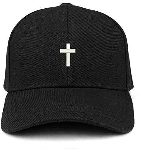 Trendy Apparel Shop Cross Embroidered Youth Size Kids Structured Baseball Cap