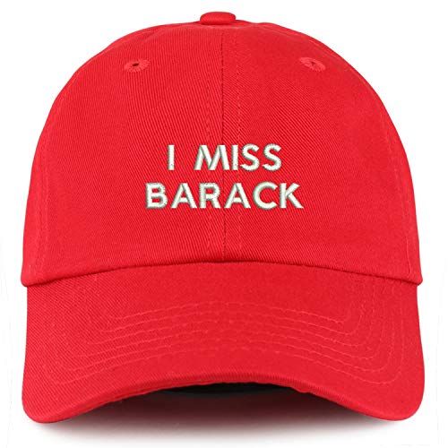 Trendy Apparel Shop Youth I Miss Barack Unstructured Cotton Baseball Cap