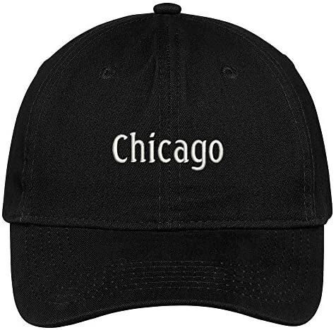 Trendy Apparel Shop Chicago City Embroidered Low Profile 100% Cotton Adjustable Cap