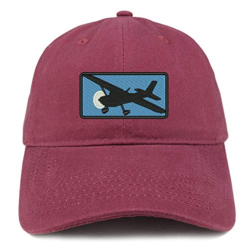 Trendy Apparel Shop Cessna Airplane Embroidered Unstructured Cotton Dad Hat