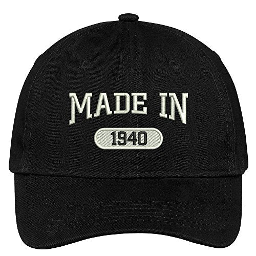 Trendy Apparel Shop 79th Birthday - Made in 1940 Embroidered Low Profile Cotton Baseball Cap