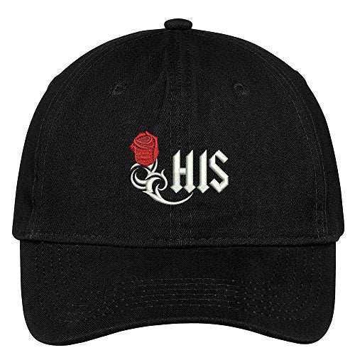 Trendy Apparel Shop Rose Embroidered Low Profile Soft Cotton Brushed Baseball Cap