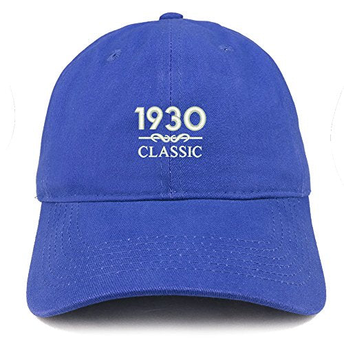 Trendy Apparel Shop Classic 1930 Embroidered Retro Soft Cotton Baseball Cap