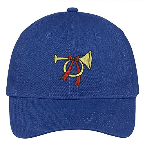 Trendy Apparel Shop Christmas Trumpet Embroidered Christmas Themed Cotton Baseball Cap