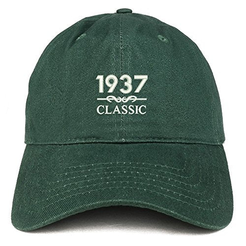 Trendy Apparel Shop Classic 1937 Embroidered Retro Soft Cotton Baseball Cap