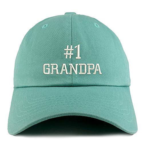 Trendy Apparel Shop Number 1 Grandpa Solid Adjustable Unstructured Dad Hat