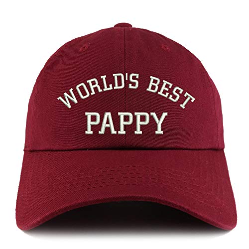 Trendy Apparel Shop World's Best Pappy Solid Adjustable Unstructured Dad Hat