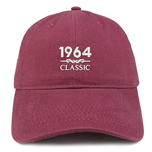 Trendy Apparel Shop Classic 1964 Embroidered Retro Soft Cotton Baseball Cap