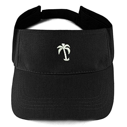 Trendy Apparel Shop Palm Tree Embroidered Summer Adjustable Visor