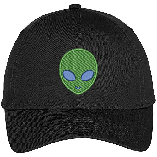 Trendy Apparel Shop Alien Face Embroidered Baseball Cap