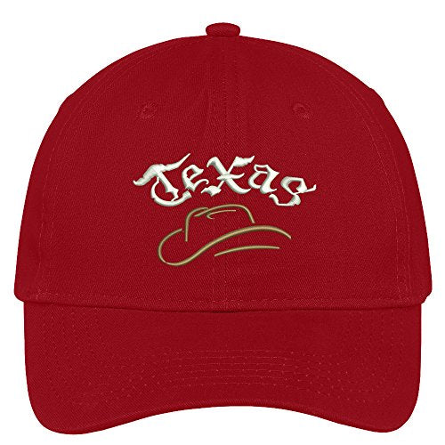 Trendy Apparel Shop Texas Cowboy Embroidered Soft Crown 100% Brushed Cotton Cap