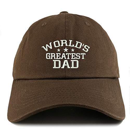 Trendy Apparel Shop World's Greatest Dad Solid Adjustable Unstructured Dad Hat