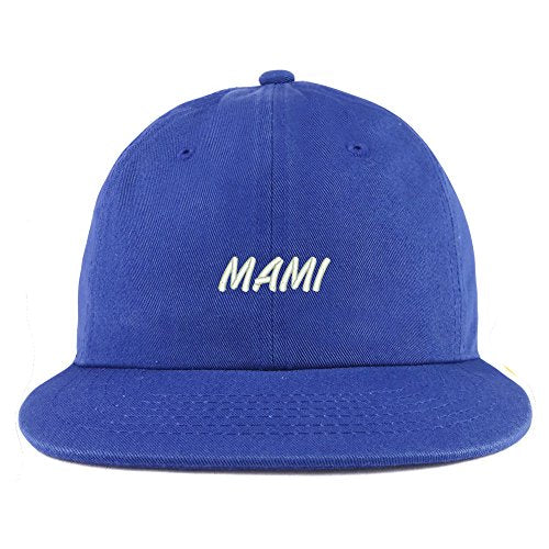 Trendy Apparel Shop Mami Embroidered Unstructured Flatbill Adjustable Cap