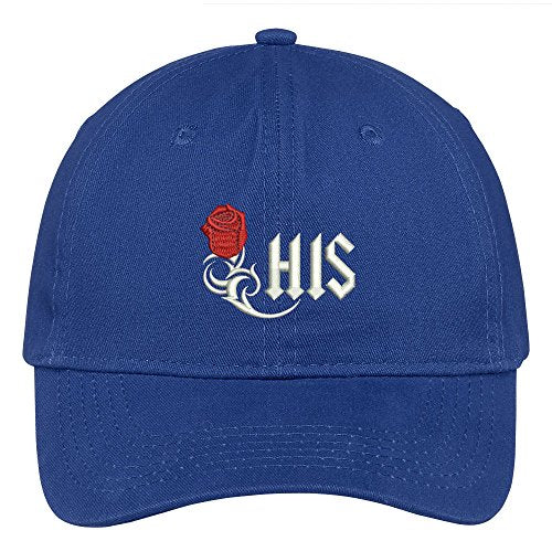 Trendy Apparel Shop Rose Embroidered Low Profile Soft Cotton Brushed Baseball Cap