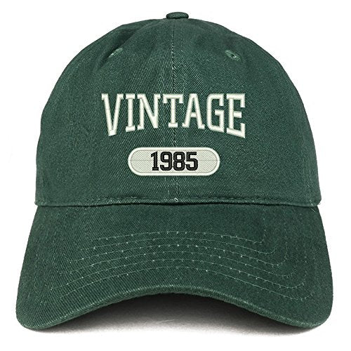 Trendy Apparel Shop Vintage 1985 Embroidered 36th Birthday Relaxed Fitting Cotton Cap