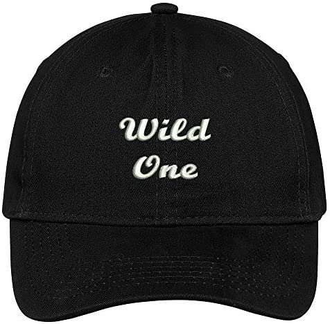 Trendy Apparel Shop Wild One Embroidered Low Profile Soft Cotton Brushed Baseball Cap