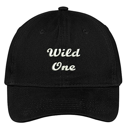 Trendy Apparel Shop Wild One Embroidered Low Profile Soft Cotton Brushed Baseball Cap