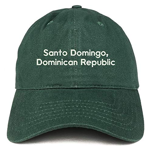 Trendy Apparel Shop Santo Domingo Embroidered Cotton Unstructured Dad Hat