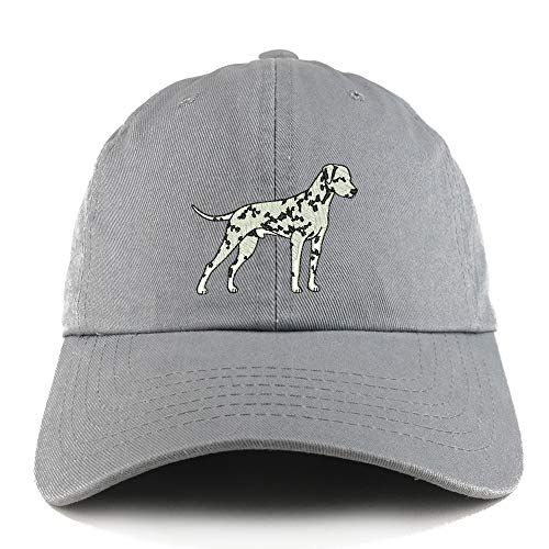 Trendy Apparel Shop Dalmatian Dog Embroidered Low Profile Soft Cotton Dad Hat Cap