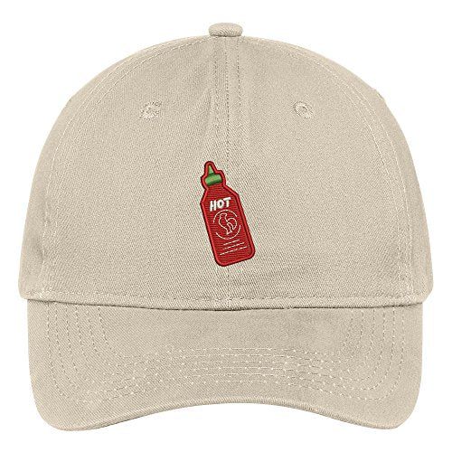 Trendy Apparel Shop Hot Sauce Embroidered 100% Quality Brushed Cotton Baseball Cap