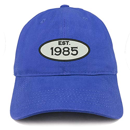 Trendy Apparel Shop Established 1985 Embroidered 36th Birthday Gift Soft Crown Cotton Cap