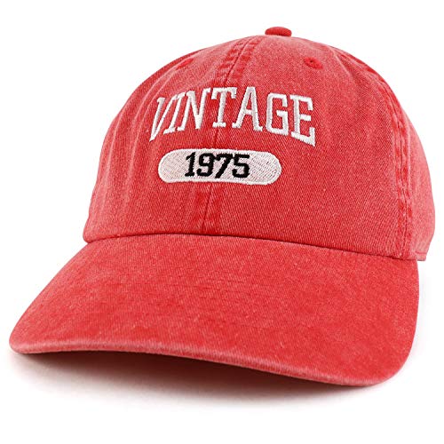 Trendy Apparel Shop 45th Birthday Vintage 1976 Washed Cotton Adjustable Cap