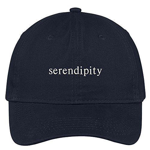 Trendy Apparel Shop Serendipity Embroidered 100% Cotton Adjustable Cap