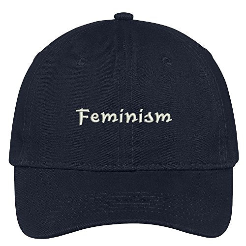 Trendy Apparel Shop Feminism Embroidered 100% Quality Brushed Cotton Baseball Cap