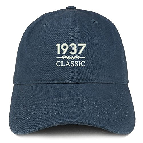 Trendy Apparel Shop Classic 1937 Embroidered Retro Soft Cotton Baseball Cap