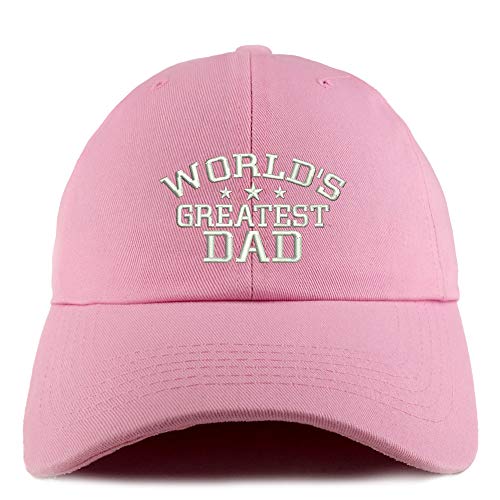 Trendy Apparel Shop World's Greatest Dad Solid Adjustable Unstructured Dad Hat