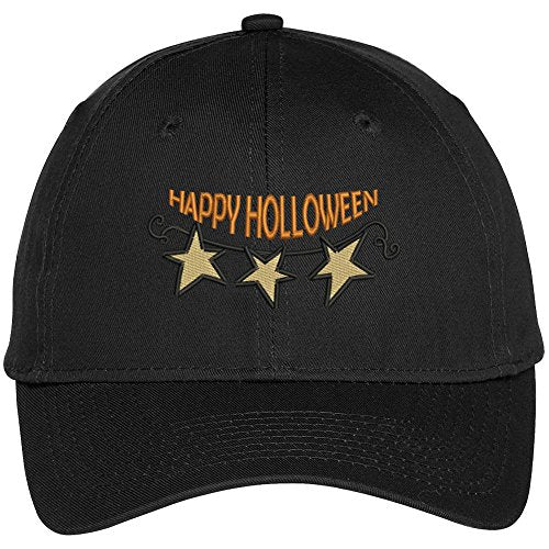 Trendy Apparel Shop Happy Halloween Embroidered Unisex Baseball Cap