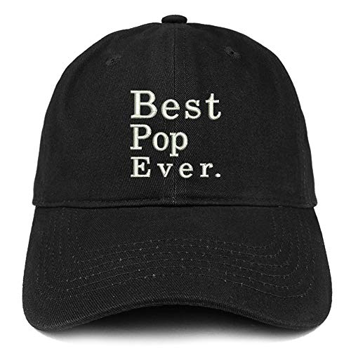 Trendy Apparel Shop Best POP Ever Embroidered Soft Crown 100% Brushed Cotton Cap