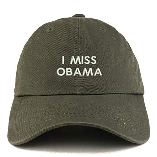 Trendy Apparel Shop I Miss Obama Solid Adjustable Unstructured Dad Hat