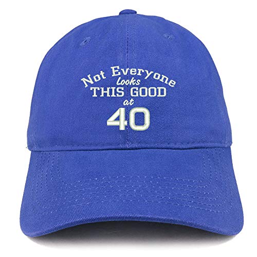 Trendy Apparel Shop 40 Embroidered Soft Crown 100% Brushed Cotton Cap