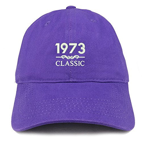 Trendy Apparel Shop Classic 1973 Embroidered Retro Soft Cotton Baseball Cap