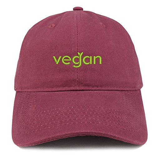 Trendy Apparel Shop Vegan Embroidered Low Profile Brushed Cotton Cap