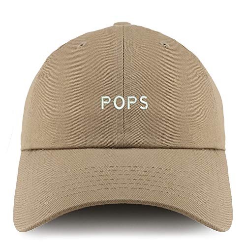 Trendy Apparel Shop Pops Embroidered Solid Adjustable Unstructured Dad Hat