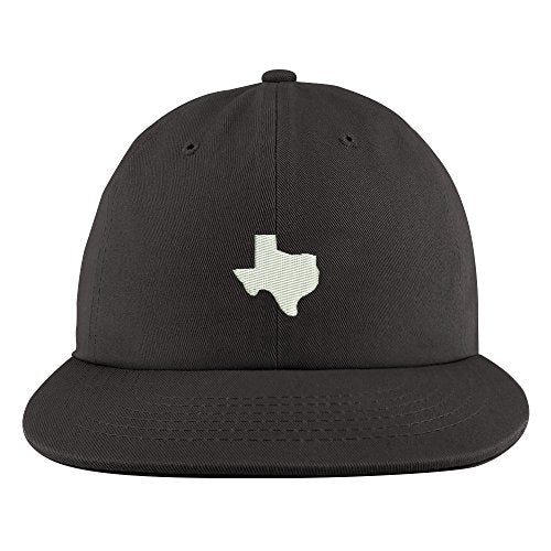 Trendy Apparel Shop Texas State Map Embroidered Unstructured Flatbill Adjustable Cap