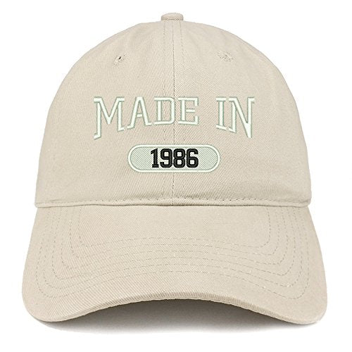 Trendy Apparel Shop Made in 1985 Embroidered 35th Birthday Brushed Cotton Cap