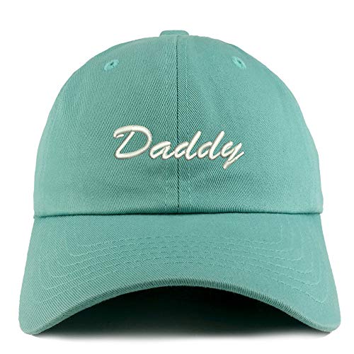 Trendy Apparel Shop Daddy Script Font Solid Adjustable Unstructured Dad Hat