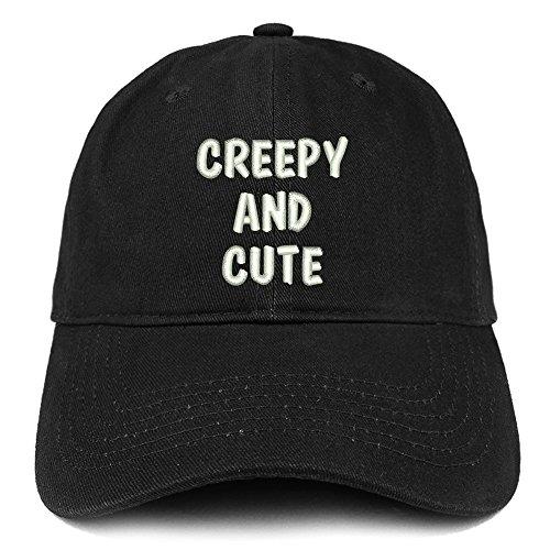 Trendy Apparel Shop Creepy and Cute Embroidered Soft Cotton Dad Hat
